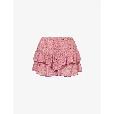 Isabel Marant Étoile Womens Jocadia Paisley-print Cotton Shorts Pink