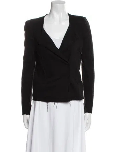 Pre-owned Isabel Marant Étoile Wool Biker Jacket In Black