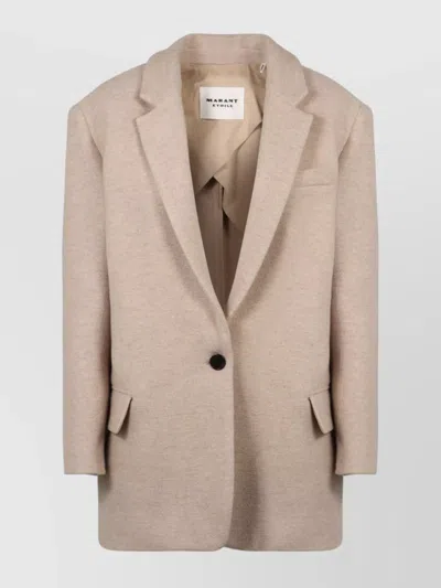 ISABEL MARANT ÉTOILE WOOL BLAZER WITH NOTCHED LAPEL AND POCKETS