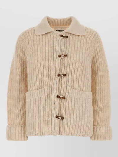 Isabel Marant Étoile Wool Blend Cardigan In Gold