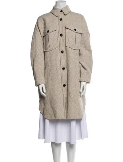 Pre-owned Isabel Marant Étoile Wool Coat In Neutral