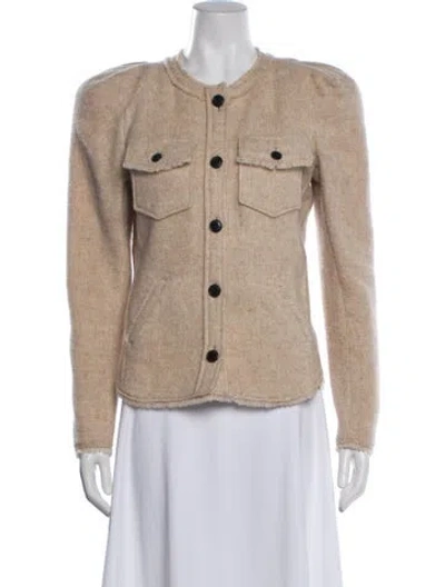 Pre-owned Isabel Marant Étoile Wool Crew Neck Sweater In Neutral