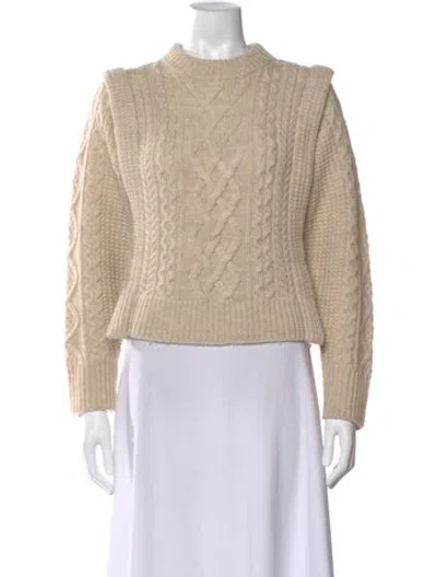 Pre-owned Isabel Marant Étoile Wool Crew Neck Sweater In Neutral