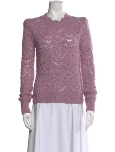 Pre-owned Isabel Marant Étoile Wool Crew Neck Sweater In Pink