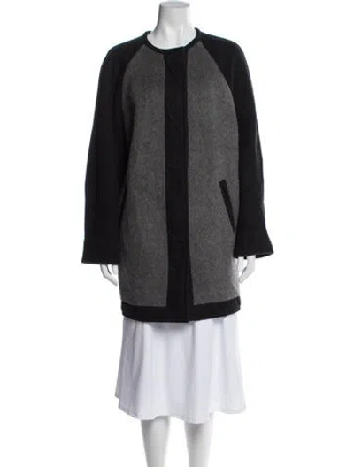 Pre-owned Isabel Marant Étoile Wool Faux Fur Coat In Multi