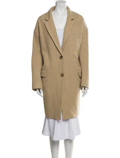 Pre-owned Isabel Marant Étoile Wool Faux Fur Coat W/ Tags In Neutral