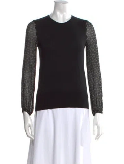 Pre-owned Isabel Marant Étoile Wool Floral Print Sweater In Black