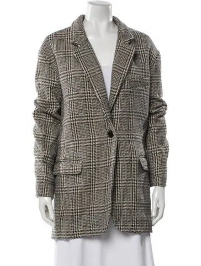 Pre-owned Isabel Marant Étoile Wool Houndstooth Print Pajamas In Neutral