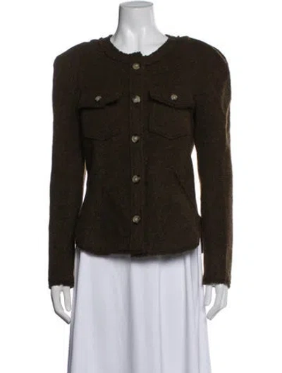 Pre-owned Isabel Marant Étoile Wool Jacket In Green