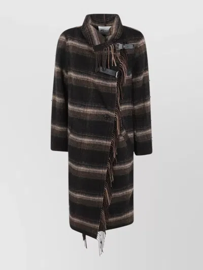 Isabel Marant Étoile Wool Long Coat In Black