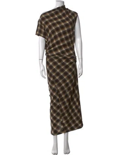 Pre-owned Isabel Marant Étoile Wool Long Dress In Brown/neutrals