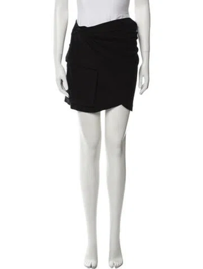 Pre-owned Isabel Marant Étoile Wool Mini Skirt In Black