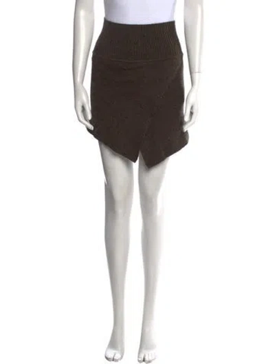 Pre-owned Isabel Marant Étoile Wool Mini Skirt In Brown