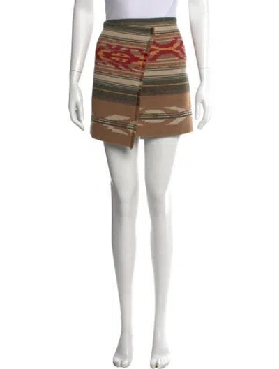 Pre-owned Isabel Marant Étoile Wool Mini Skirt W/ Tags In Neutrals