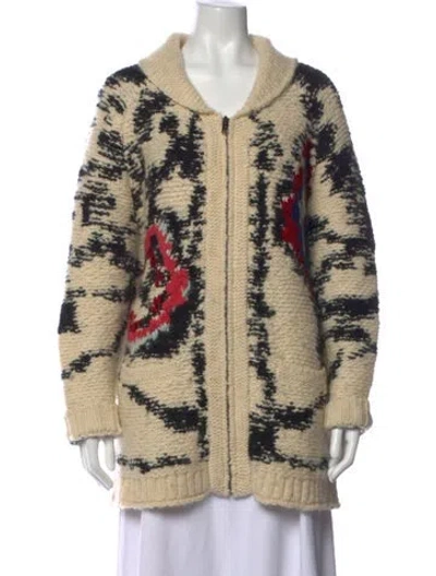 Pre-owned Isabel Marant Étoile Wool Patterned Sweater In Neutrals