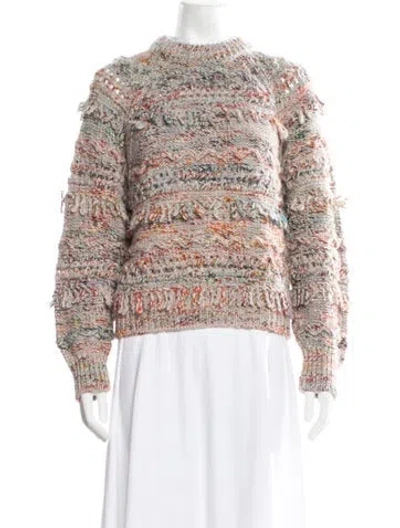 Pre-owned Isabel Marant Étoile Wool Patterned Sweater In Neutrals