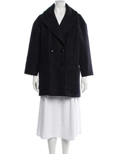 Pre-owned Isabel Marant Étoile Wool Peacoat In Blue