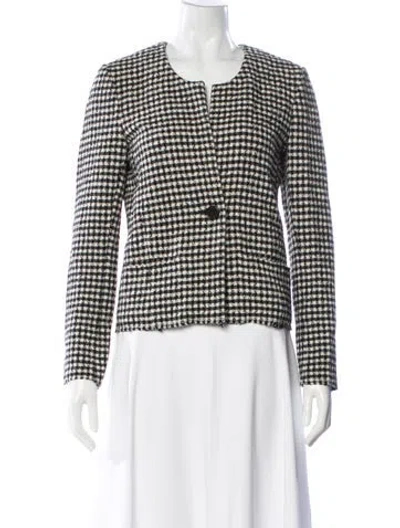 Pre-owned Isabel Marant Étoile Wool Plaid Print Jacket In Multi