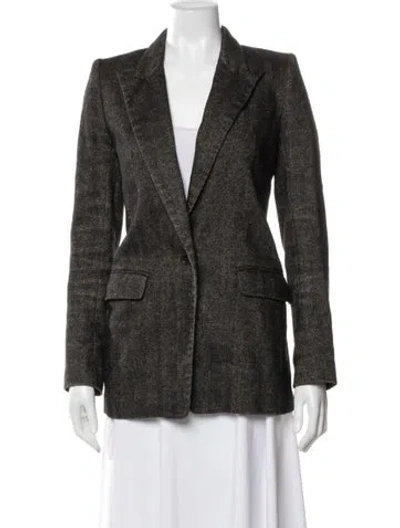 Pre-owned Isabel Marant Étoile Wool Printed Blazer In Black