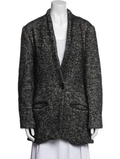 Pre-owned Isabel Marant Étoile Wool Printed Coat In Gray