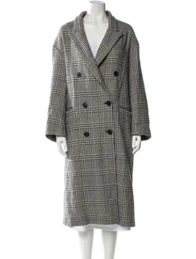 Pre-owned Isabel Marant Étoile Wool Printed Coat In Gray