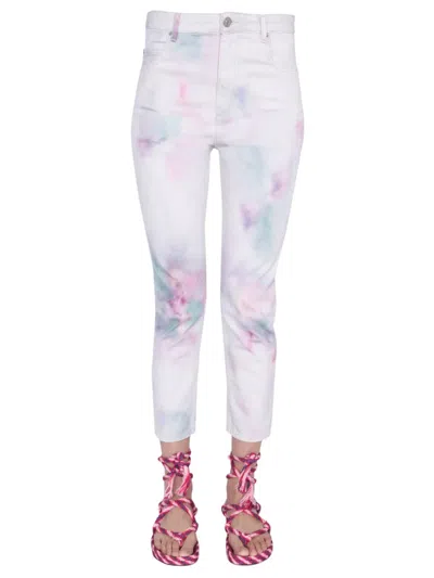 Isabel Marant Étoile Isabel Marant Etoile Wool Printed Jeans In Multi