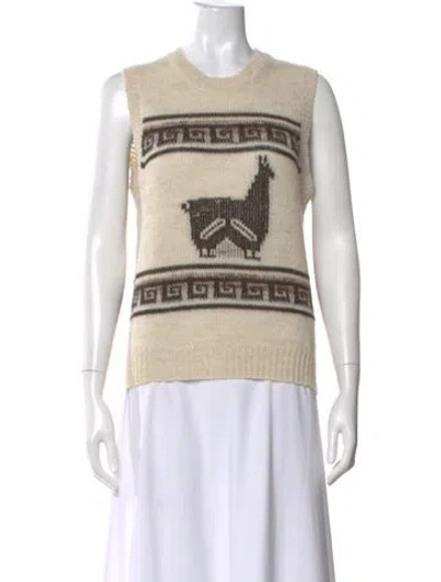 Pre-owned Isabel Marant Étoile Wool Printed Sweater In Neutral