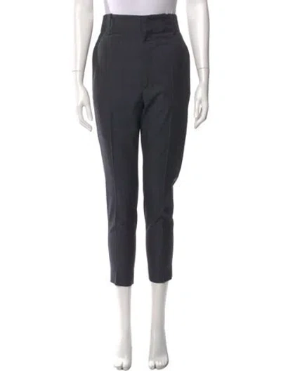 Pre-owned Isabel Marant Étoile Wool Skinny Leg Pants In Grey