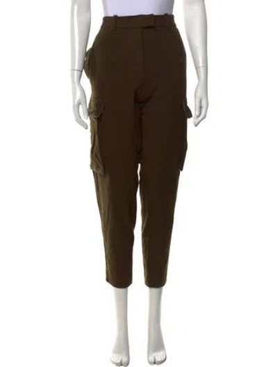 Pre-owned Isabel Marant Étoile Wool Straight Leg Pants In Green