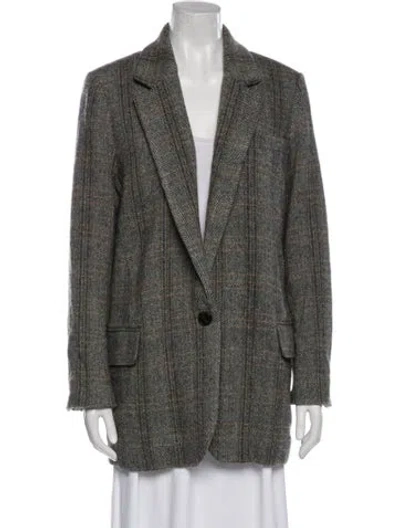 Pre-owned Isabel Marant Étoile Wool Striped Coat In Multi