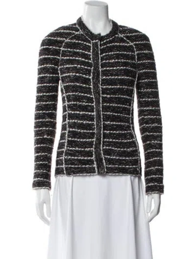 Pre-owned Isabel Marant Étoile Wool Striped Evening Jacket In Brown