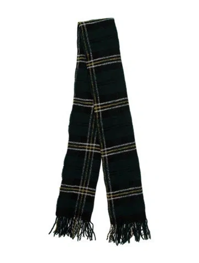 Pre-owned Isabel Marant Étoile Wool Striped Scarf In Green