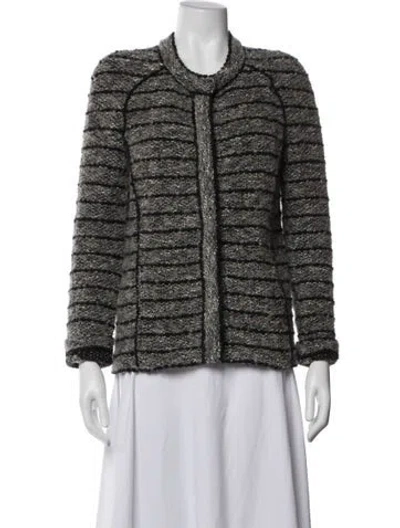 Pre-owned Isabel Marant Étoile Wool Striped Sweater In White
