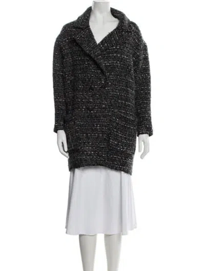 Pre-owned Isabel Marant Étoile Wool Tweed Pattern Sweater In Grey