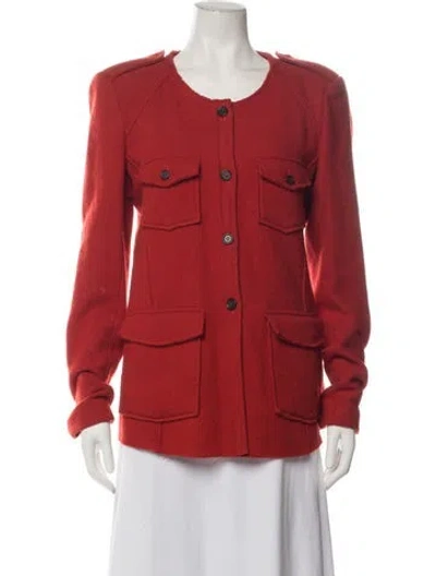 Pre-owned Isabel Marant Étoile Wool Utility Jacket In Red