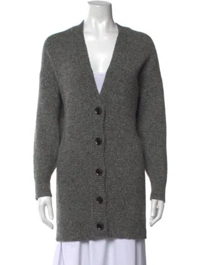 Pre-owned Isabel Marant Étoile Wool V-neck Sweater In Grey