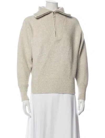 Pre-owned Isabel Marant Étoile Wool V-neck Sweater In Neutrals