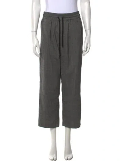 Pre-owned Isabel Marant Étoile Wool Wide Leg Pants In Grey