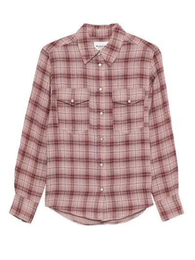 ISABEL MARANT ÉTOILE ISABEL MARANT ETOILE YALISA CHECKERED COTTON SHIRT