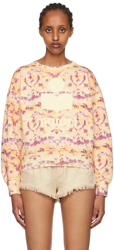Isabel Marant Étoile Mobyli-gf Crew Neck Sweatshirt In 10yw Yellow