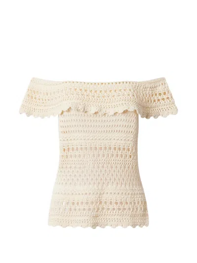 ISABEL MARANT ÉTOILE ZAELLE CROCHET OFF-SHOULDER TOP