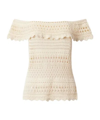 ISABEL MARANT ÉTOILE ISABEL MARANT ÉTOILE ZAELLE KNITTED OFF-SHOULDER TOP