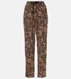 Isabel Marant Étoile Zahera Printed Straight Pants In Multicoloured