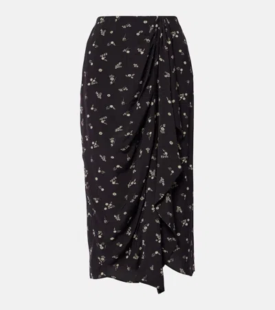 Isabel Marant Étoile Zaine Printed Midi Skirt In Multicoloured