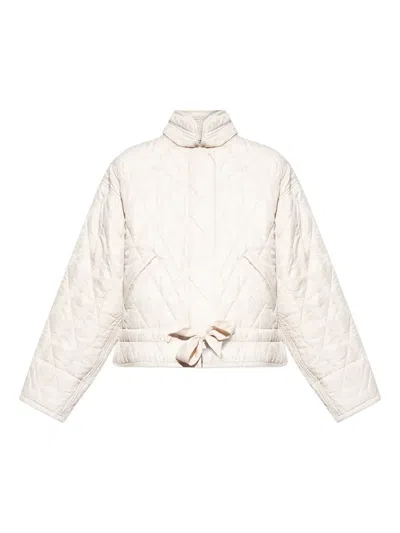ISABEL MARANT ÉTOILE ZAKIANE QUILTED TIE-DETAIL JACKET
