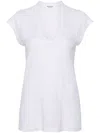 Isabel Marant Étoile Zankou Linen T-shirt In White