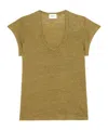 Isabel Marant Étoile Zankou T-shirt In Brown