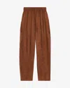 Isabel Marant Étoile Zaylee Trousers In Brown