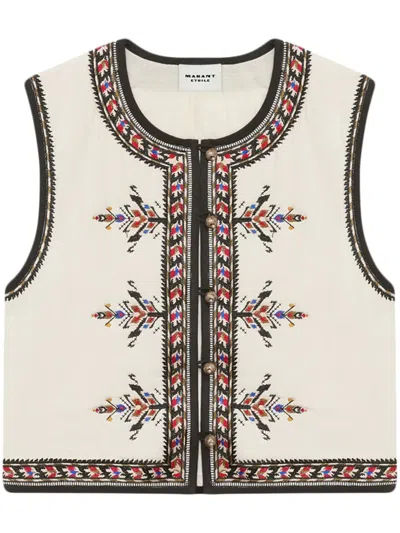 Isabel Marant Étoile Zeana Embroidered Vest