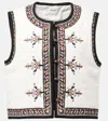 Isabel Marant Étoile Isabel Marant Etoile White Viscose Blend Zeana Vest In Ecru